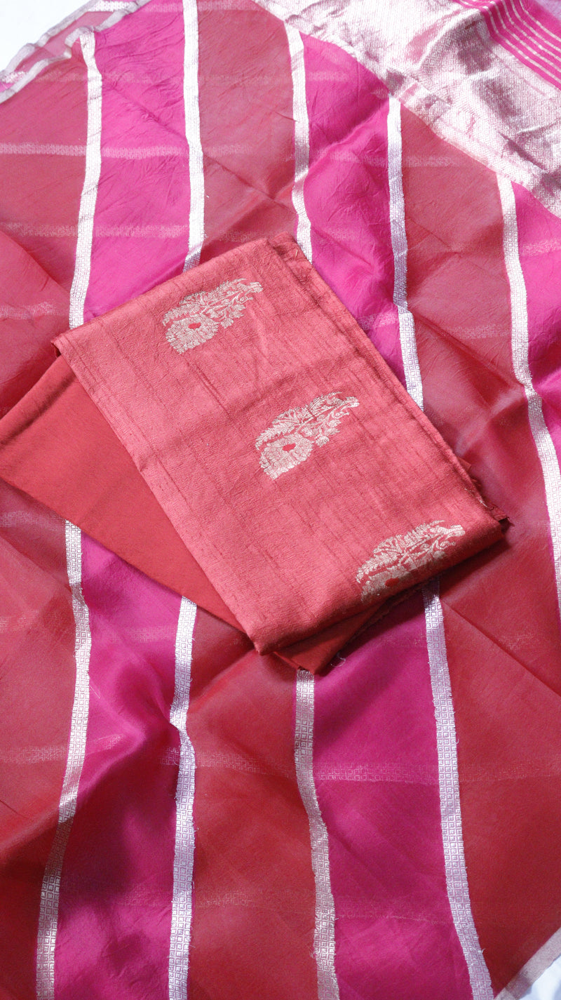Handloom Pure Tussar Silk Suit Set