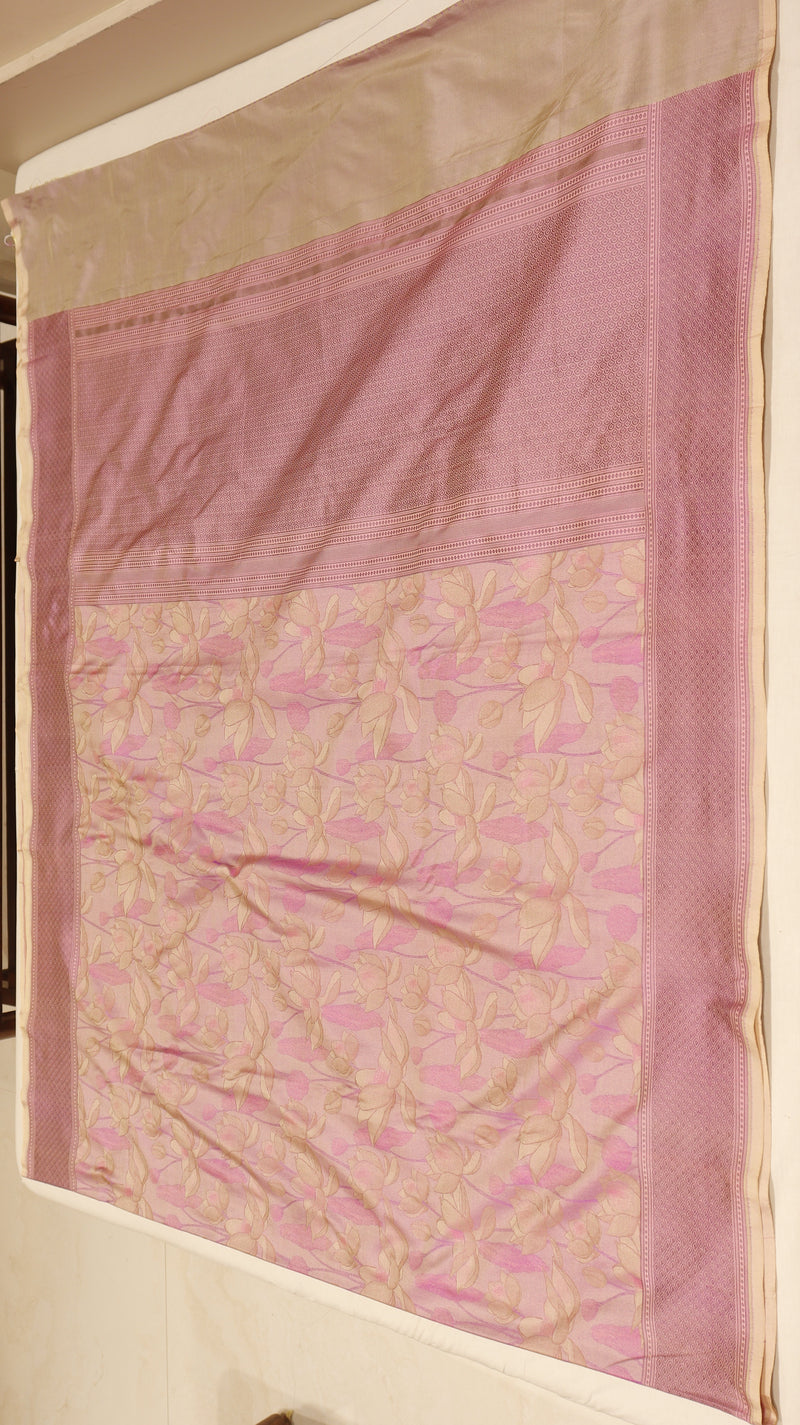 Pure Mulberry Silk Saree with Handloom Dampach Weave