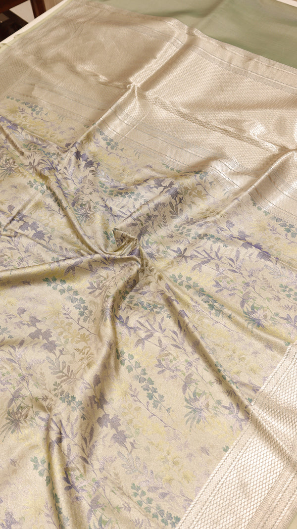 Pure Mulberry Silk Saree with Handloom Dampach Weave