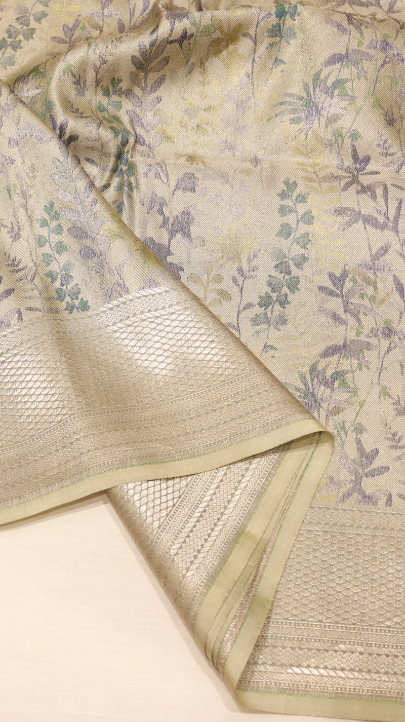 Pure Mulberry Silk Saree with Handloom Dampach Weave