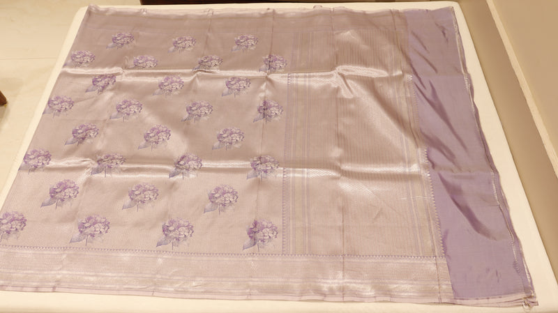 Pure Mulberry Silk Saree with Handloom Dampach Weave