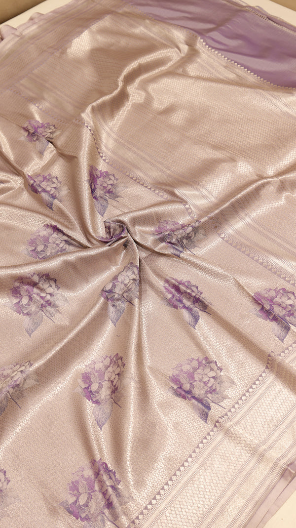 Pure Mulberry Silk Saree with Handloom Dampach Weave