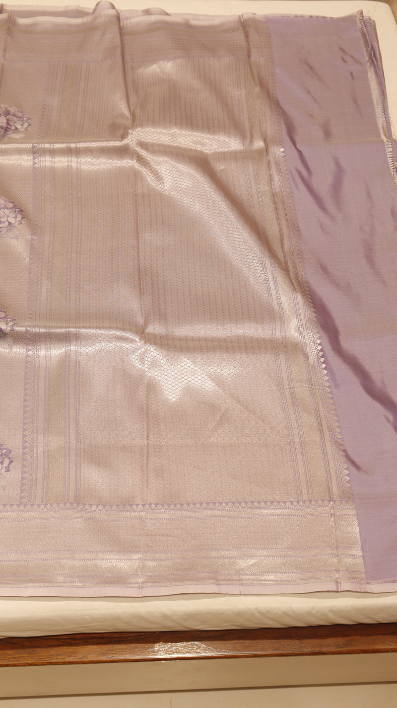 Pure Mulberry Silk Saree with Handloom Dampach Weave