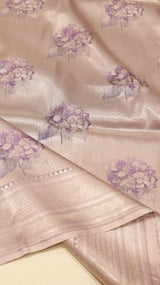 Pure Mulberry Silk Saree with Handloom Dampach Weave