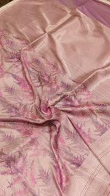 Pure Mulberry Silk Saree with Handloom Dampach Weave