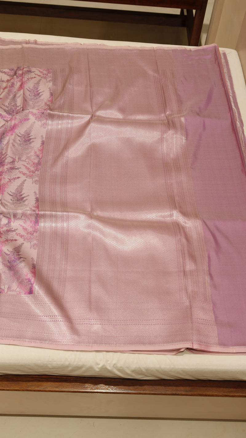 Pure Mulberry Silk Saree with Handloom Dampach Weave