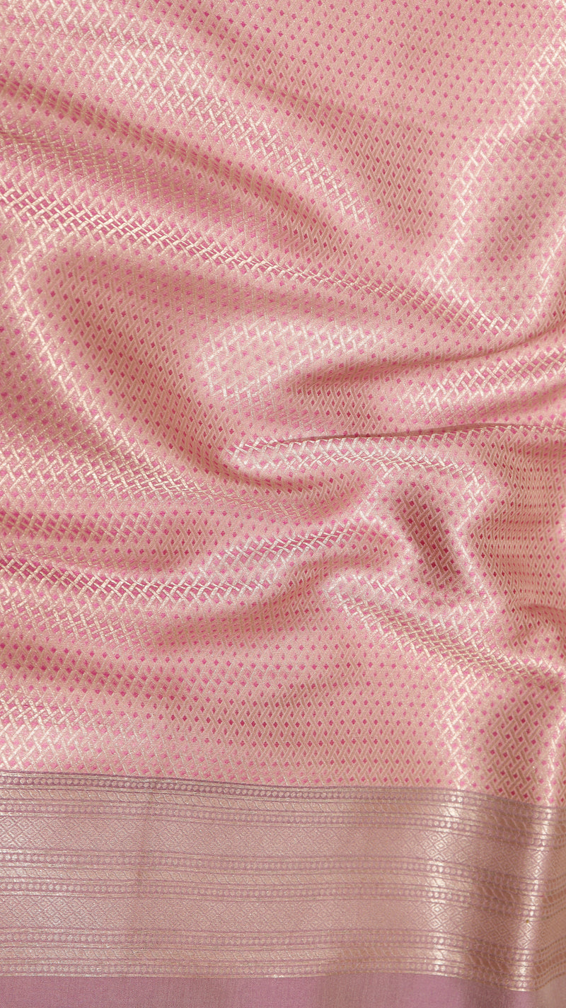 Pure Mulberry Silk Saree with Handloom Dampach Weave