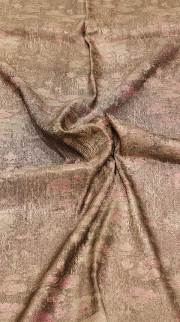 Pure Mulberry Silk Saree with Handloom Dampach Weave