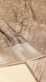 Pure Mulberry Silk Saree with Handloom Dampach Weave