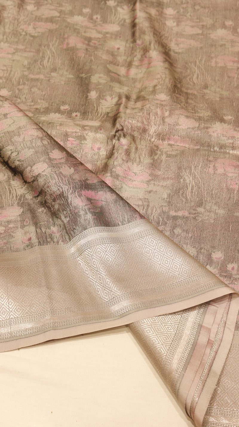 Pure Mulberry Silk Saree with Handloom Dampach Weave