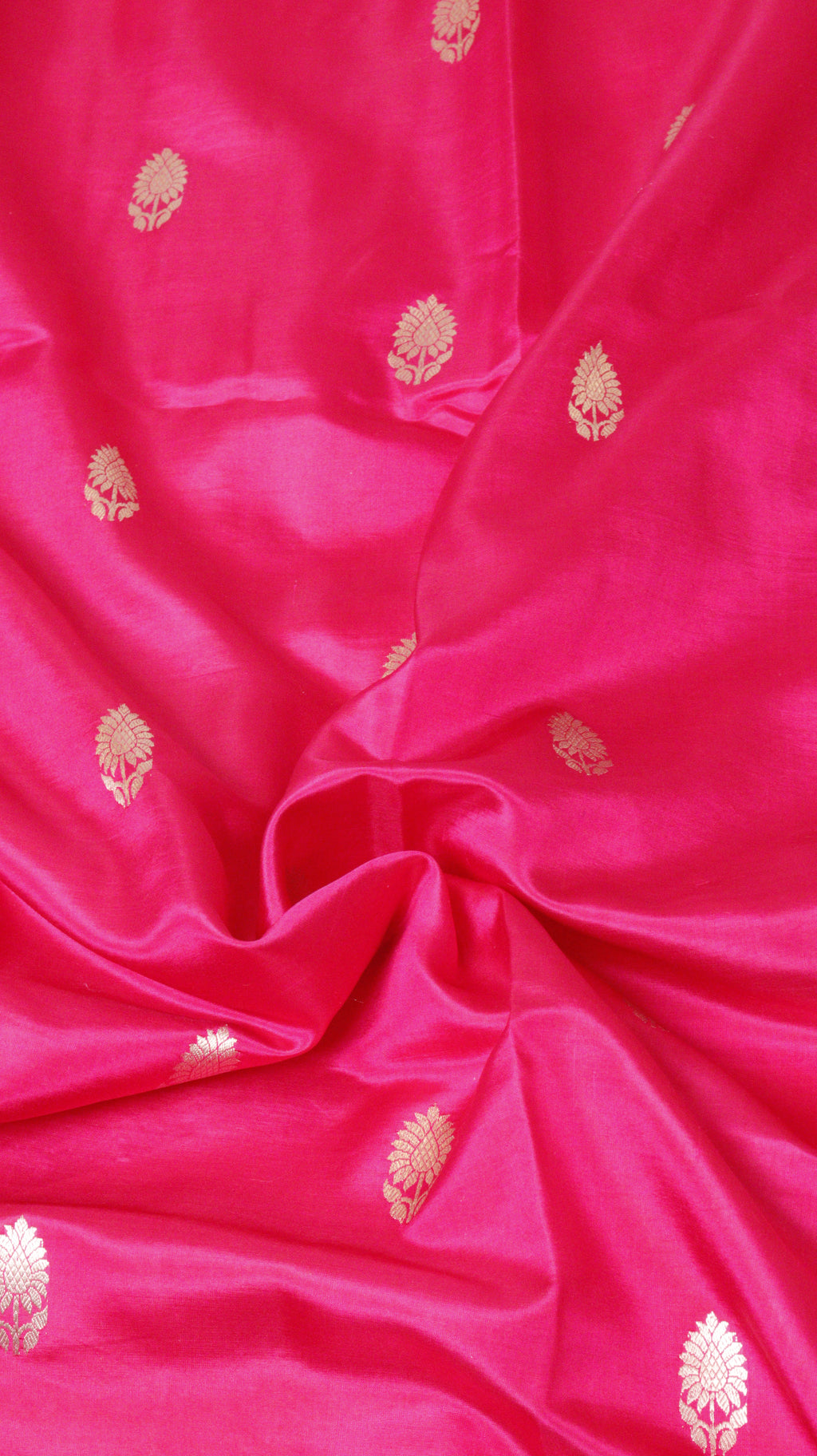 Pink Pure Soft Katan Silk Handloom Saree with Broad Border