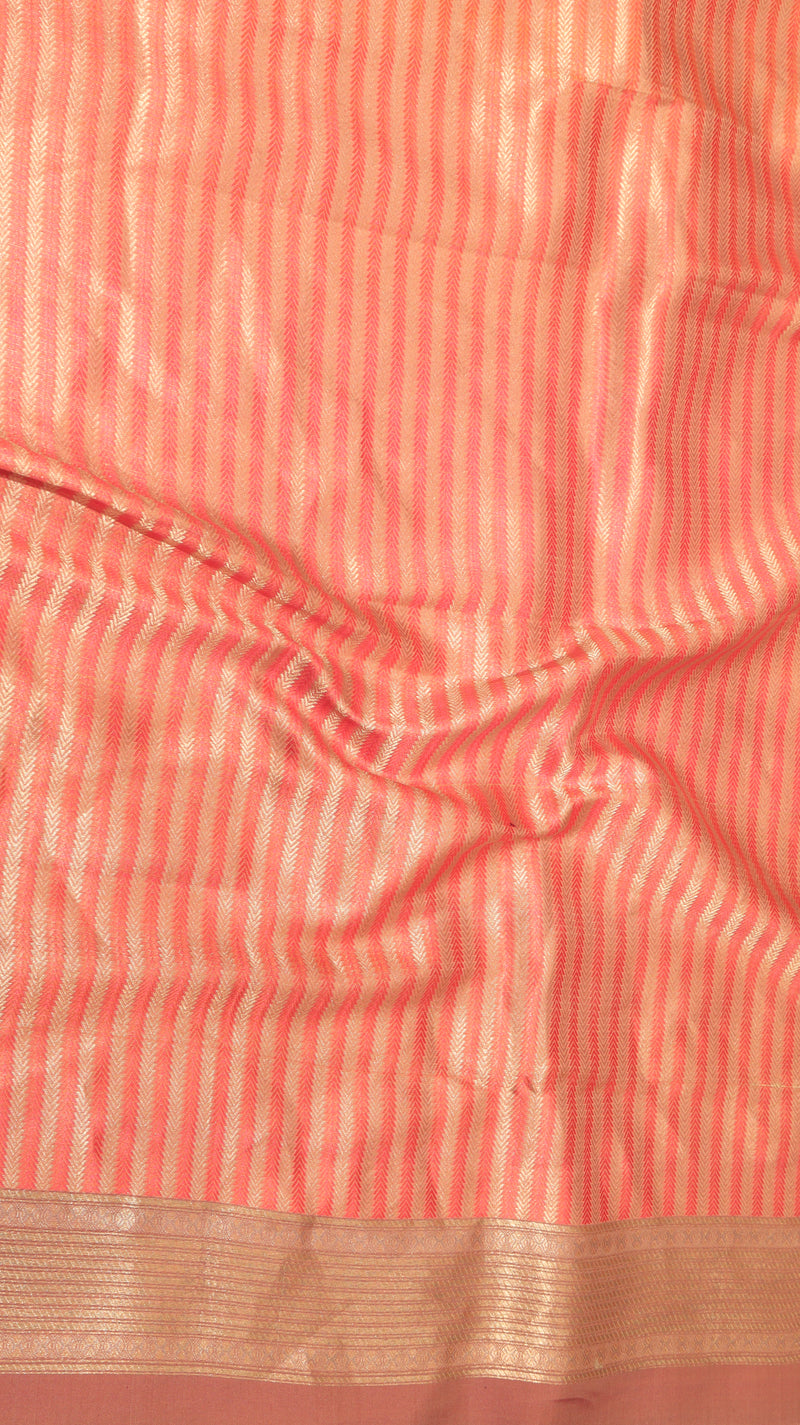 Pure Mulberry Silk Saree with Handloom Dampach Weave