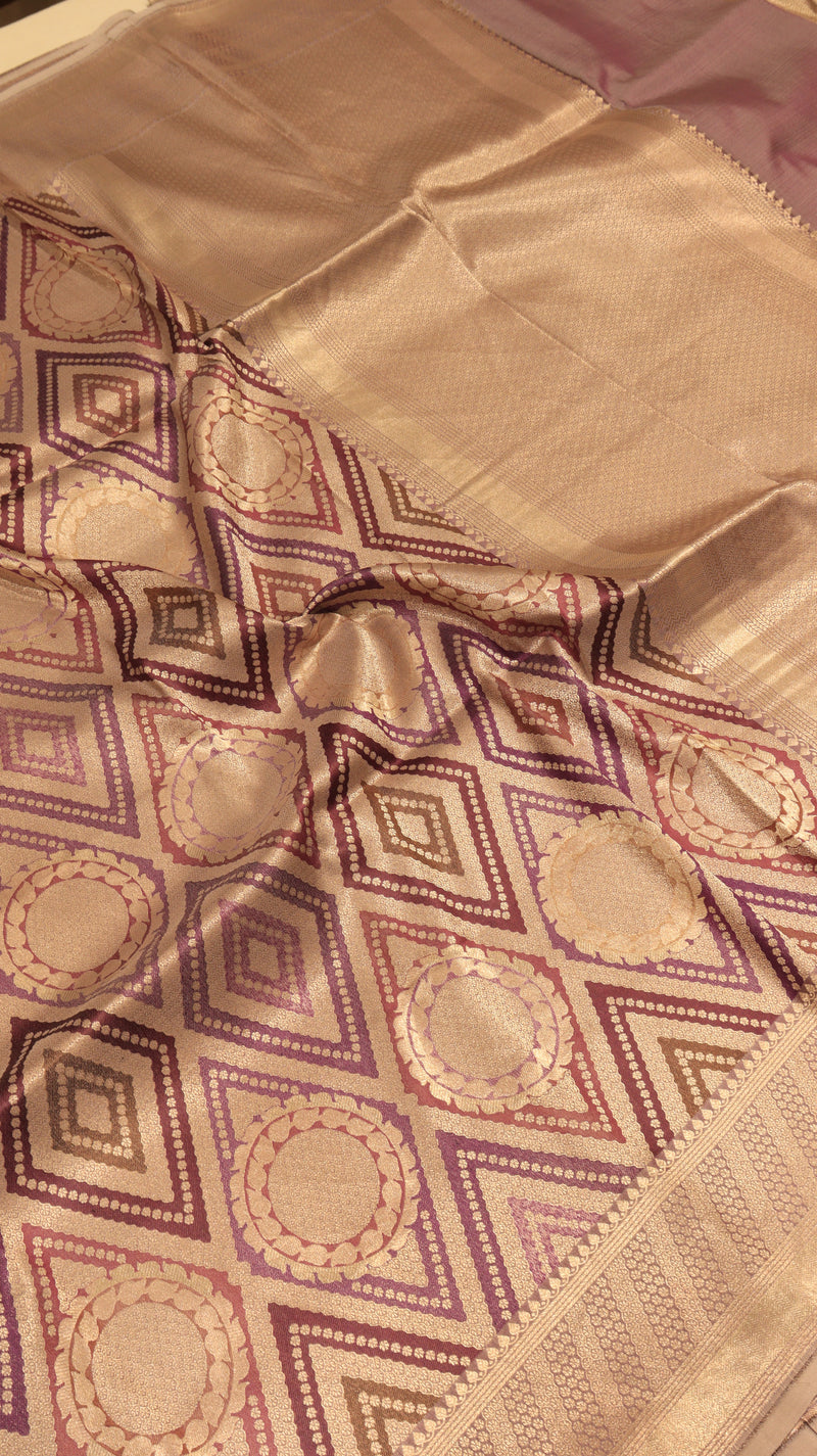Pure Mulberry Silk Saree with Handloom Dampach Weave
