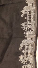 Banarasi Brocade King Khawab Pure Katan Black Saree