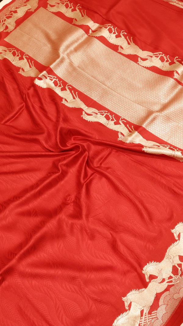 Banarasi Brocade King Khawab Pure Katan Saree