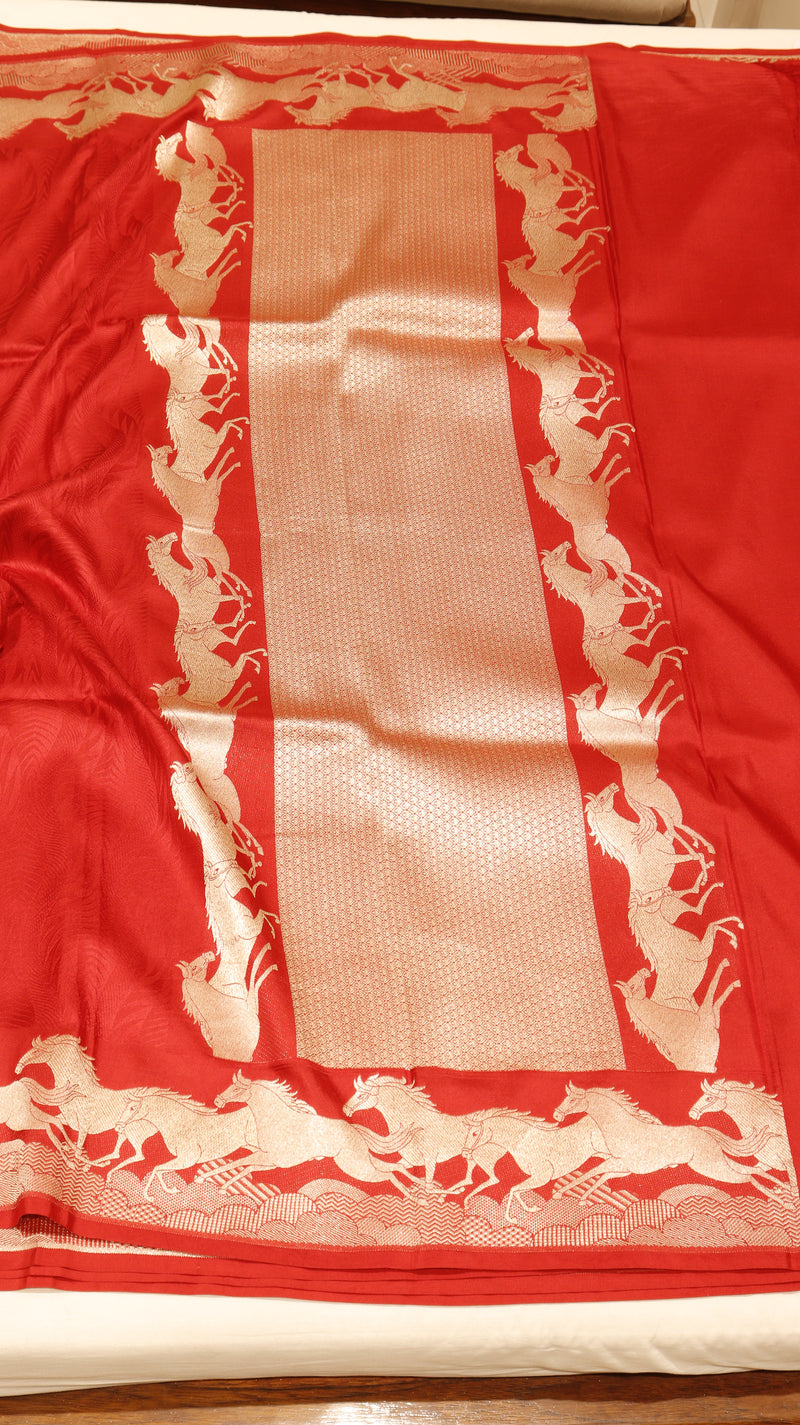 Banarasi Brocade King Khawab Pure Katan Saree