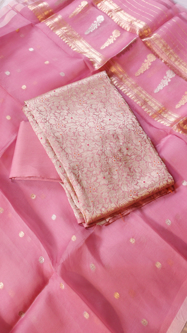 Handloom Pure Tussar Silk Suit Set