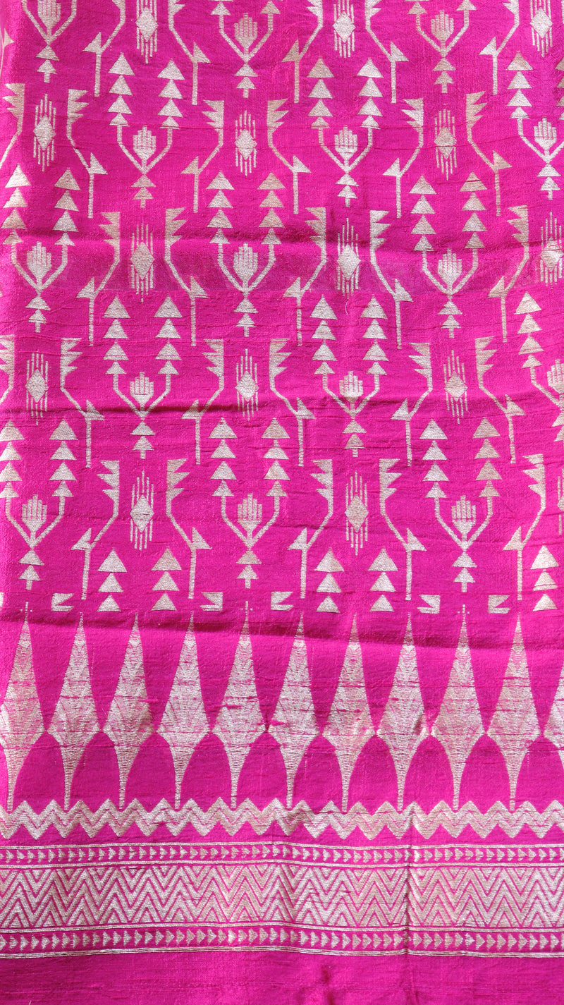 Pre-Order : Pure Handloom Tussar Silk Suit Set