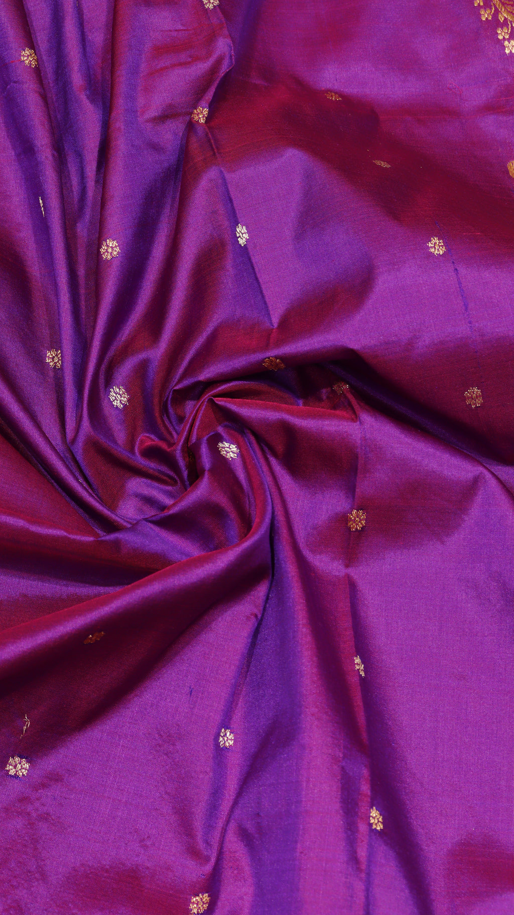 Purple Pure Katan Silk Handloom Saree