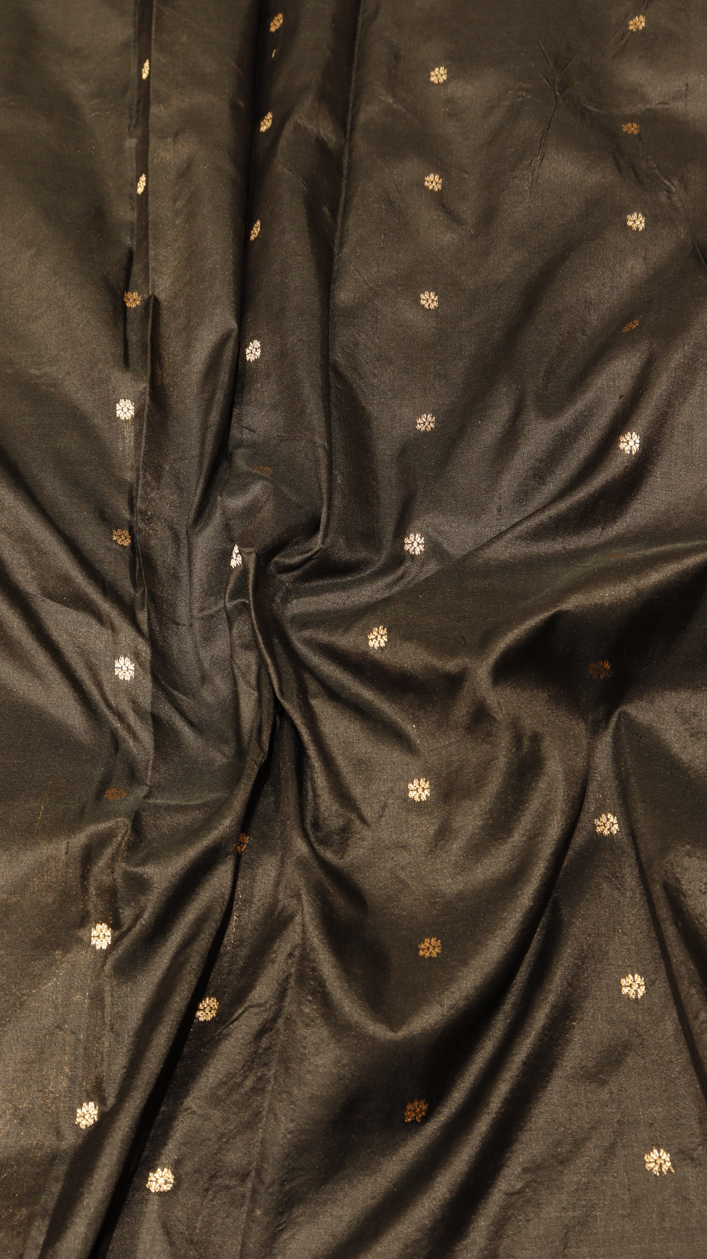 Black Pure Katan Silk Handloom Saree