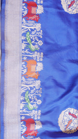 Raw Mango Kadwa Buta Pure Katan Silk Saree