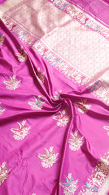 Raw Mango Kadwa Buta Pure Katan Silk Saree