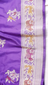 Raw Mango Kadwa Buta Pure Katan Silk Saree