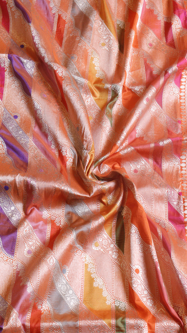 Pre-Order : Handloom Pure Rangkaat Katan Silk Saree