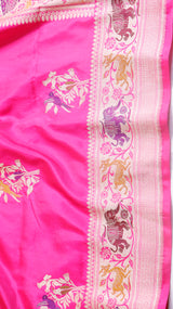 Raw Mango Kadwa Buta Pure Katan Silk Saree