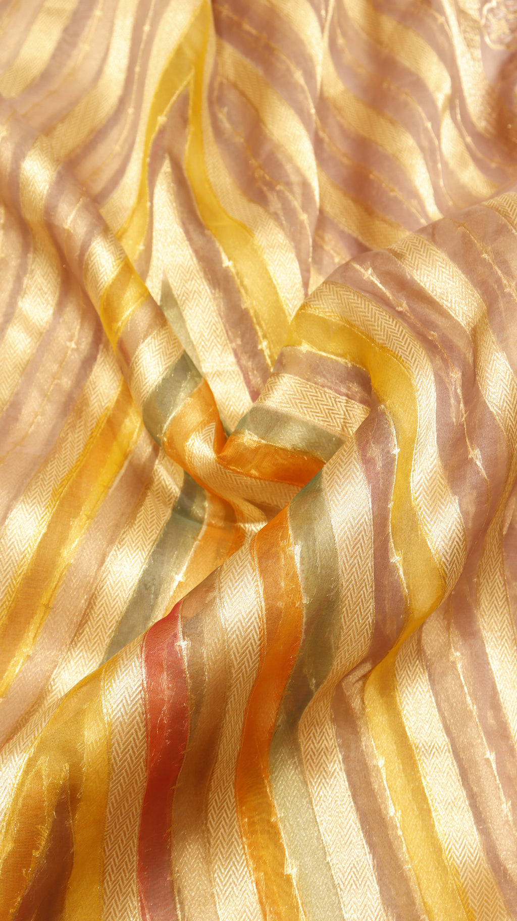 Pre-Order : Rangkaat Pure Kora Silk Handloom Saree with Katan Blouse
