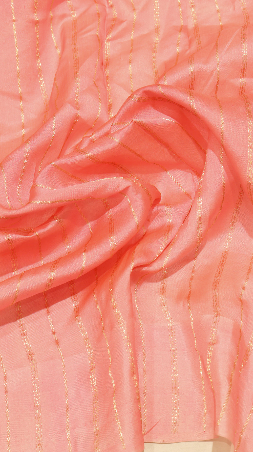Rangkaat Pink Pure Kora Silk Handloom Saree with Katan Blouse