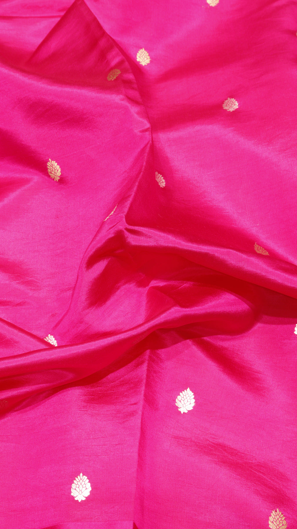 Pink Pure Soft Katan Silk Handloom Saree with Stripes Blouse