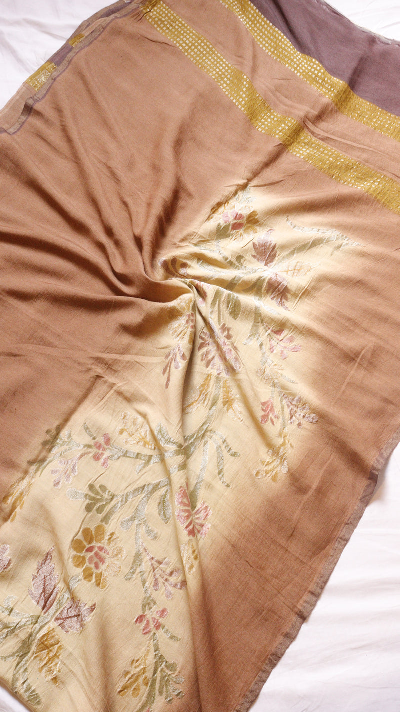 Handloom Pure Tussar Silk Suit Set