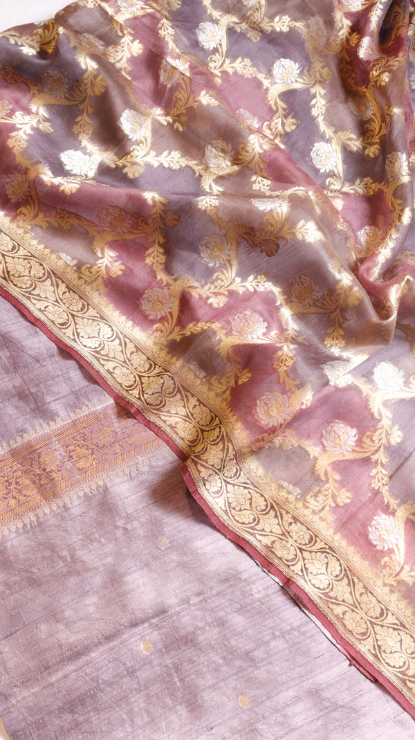 Handloom Pure Tussar Silk Suit Set