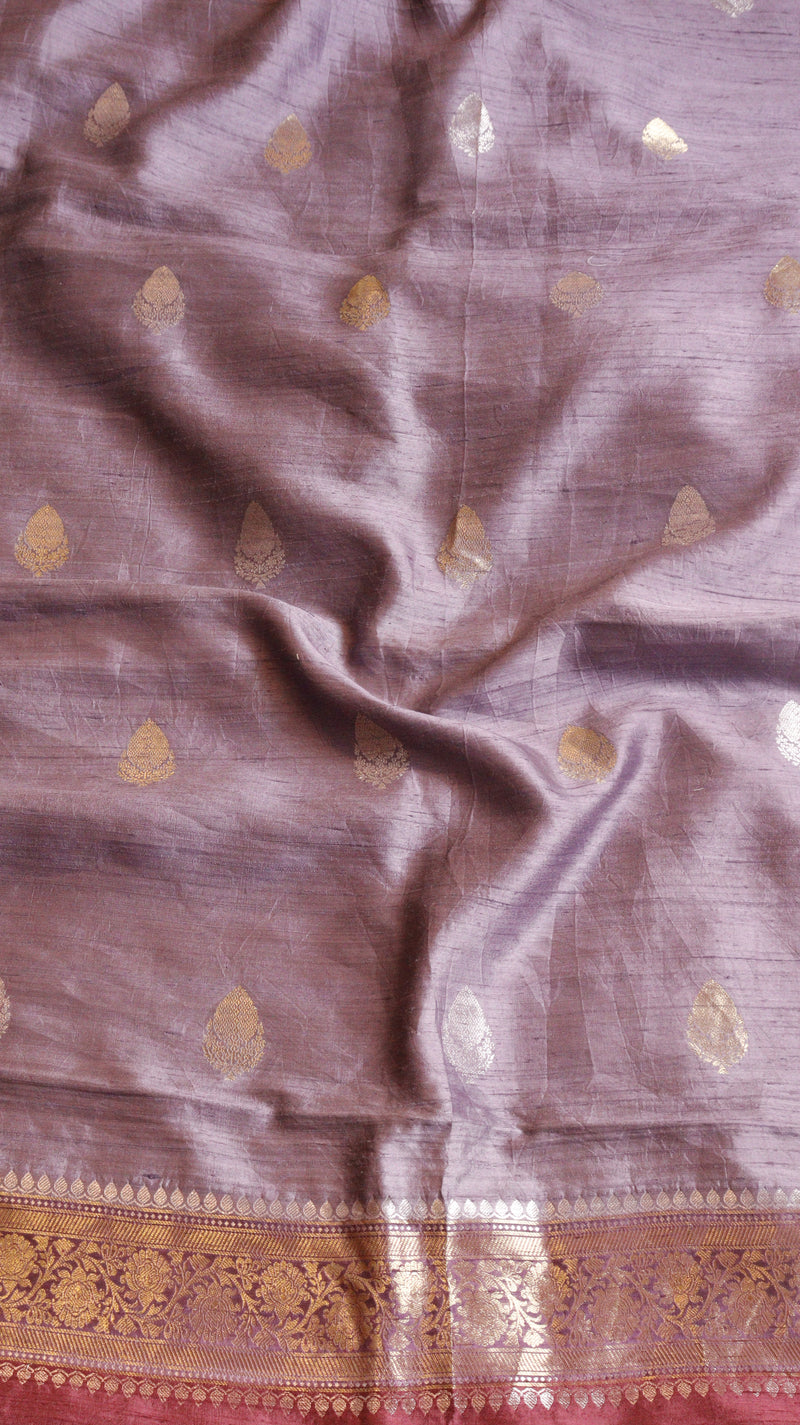 Handloom Pure Tussar Silk Suit Set