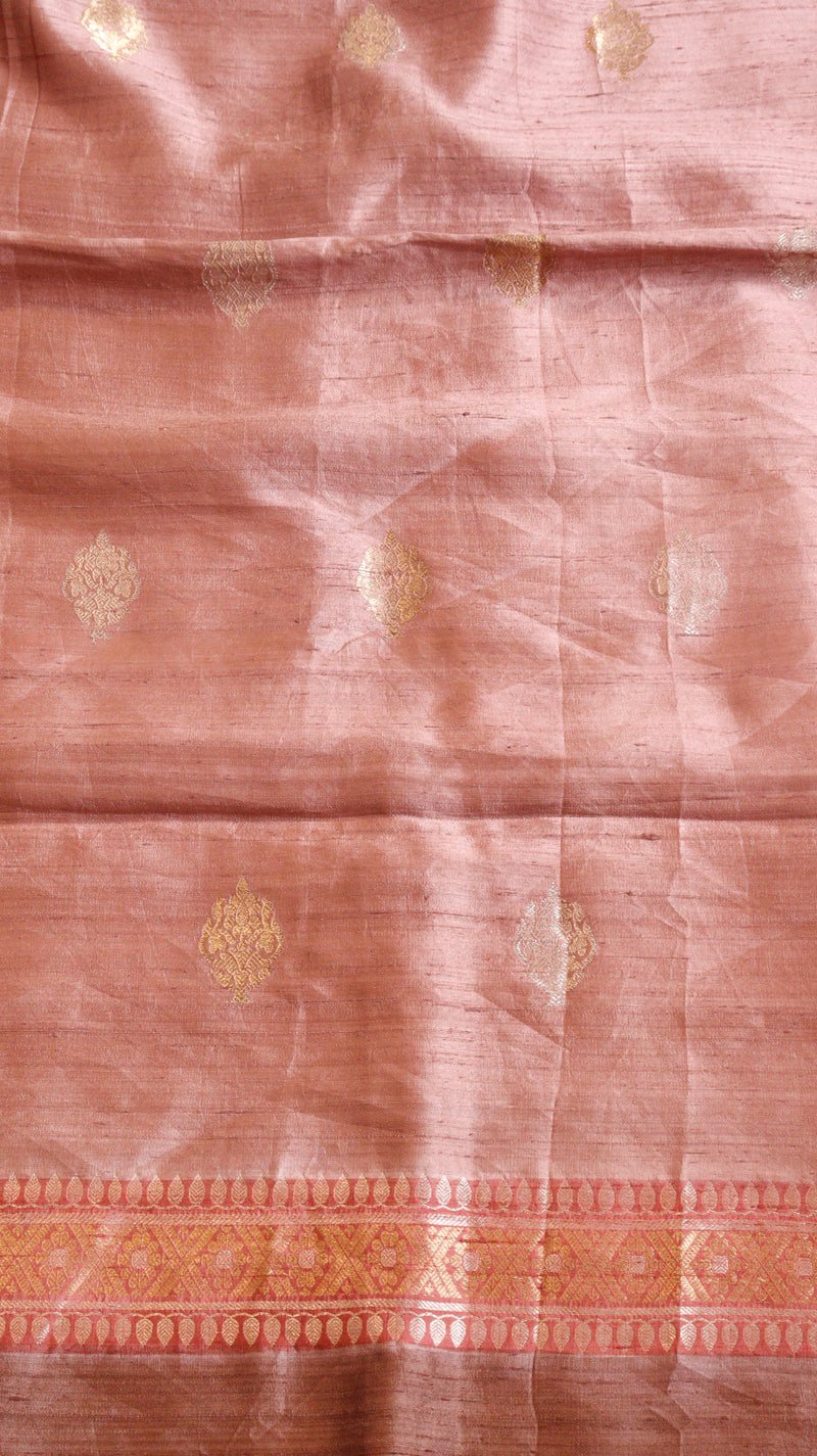 Handloom Pure Tussar Silk Suit Set