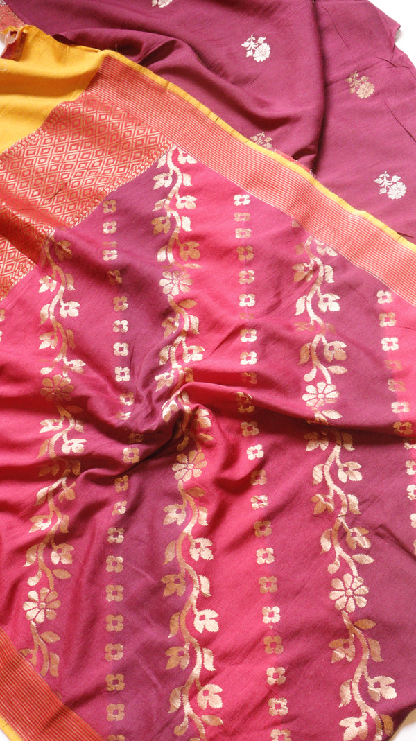 Handloom Pure Tussar Silk Suit Set