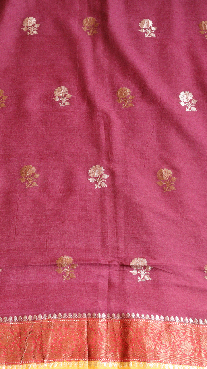 Handloom Pure Tussar Silk Suit Set