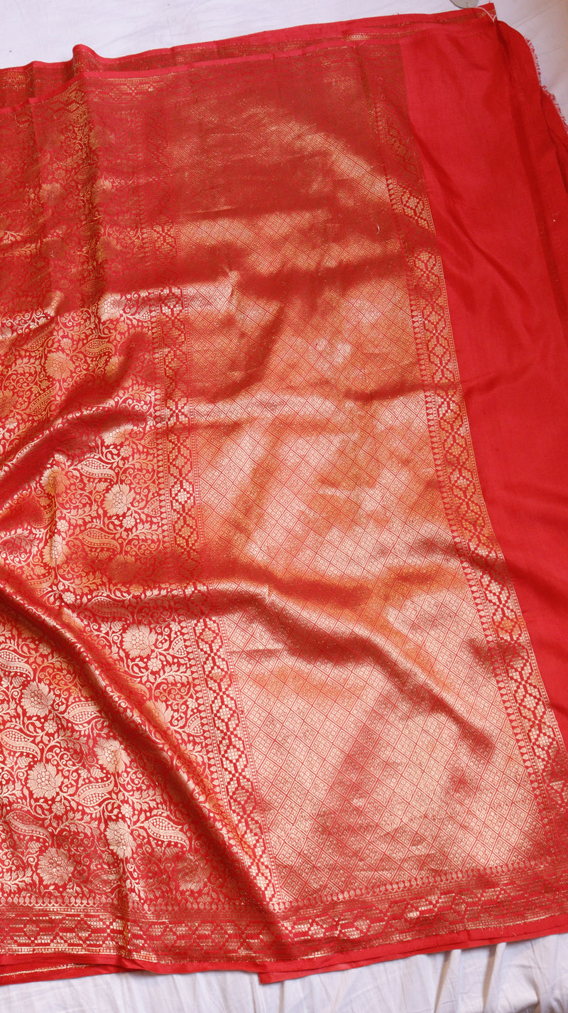 Brocade Pure Soft Katan Silk Saree
