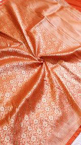 Brocade Pure Katan Silk Saree