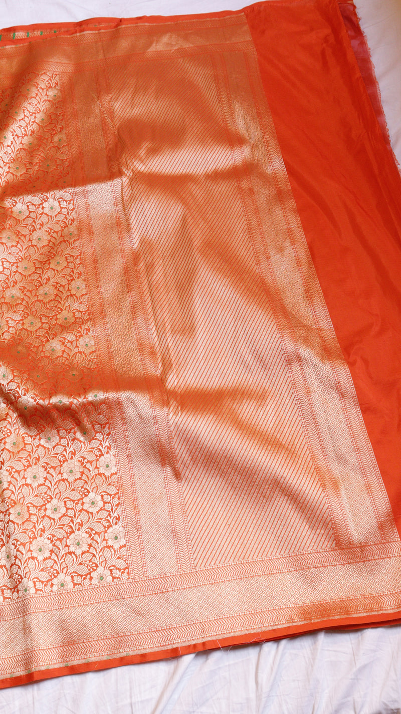 Brocade Pure Katan Silk Saree