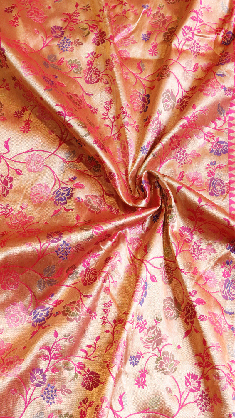 Handloom Pure Katan Silk Gadzameen Saree