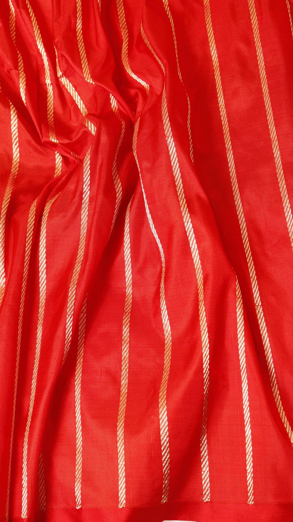 Pre-Order : Rangkaat Pure Katan Silk Handloom Saree with Stripes Blouse