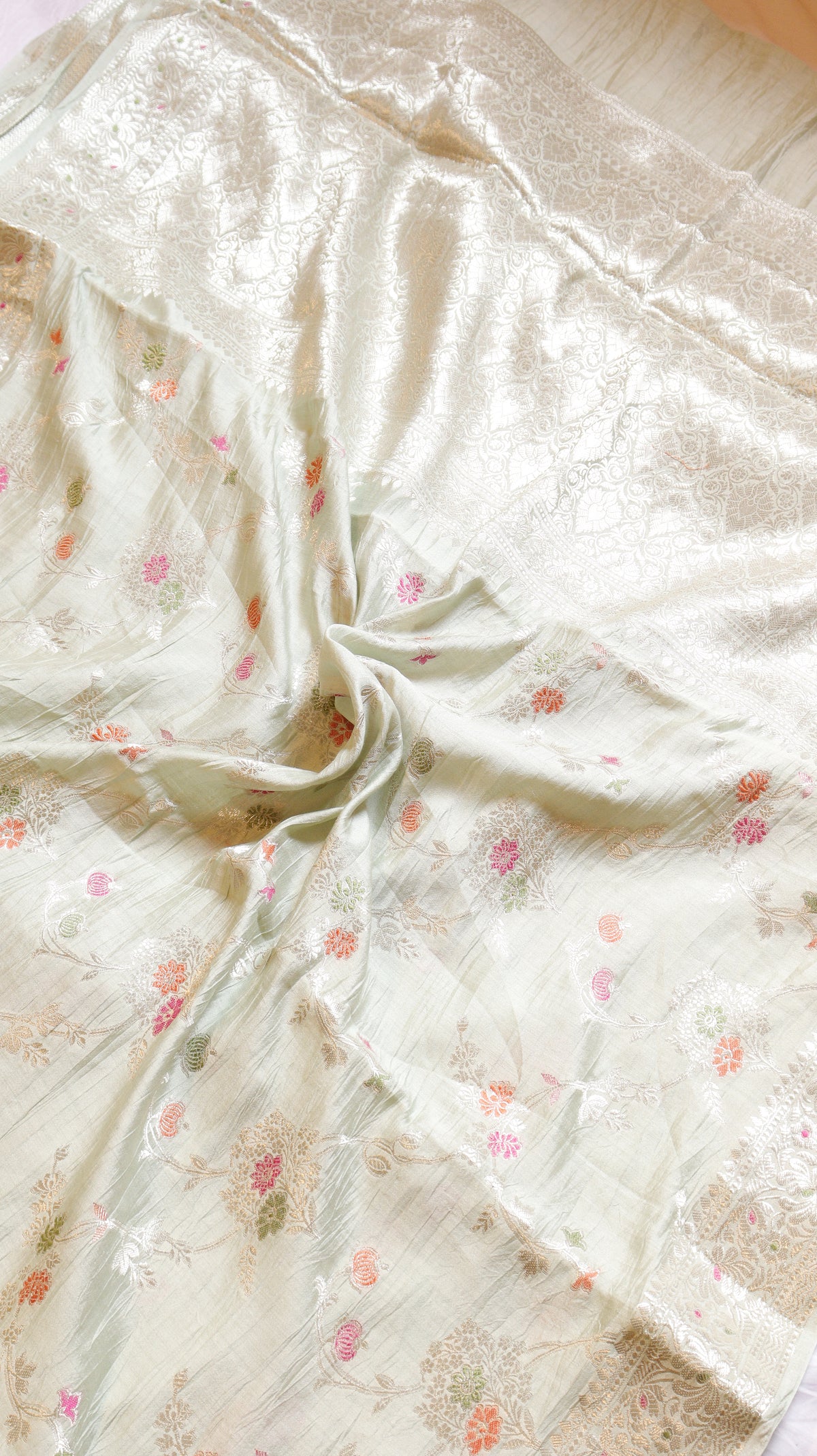 Pure Chiniya Silk Saree