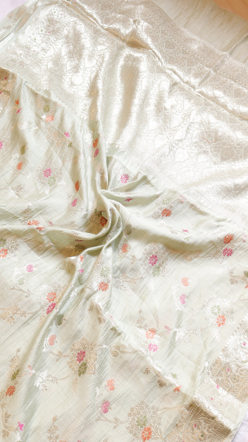 Pure Chiniya Silk Saree