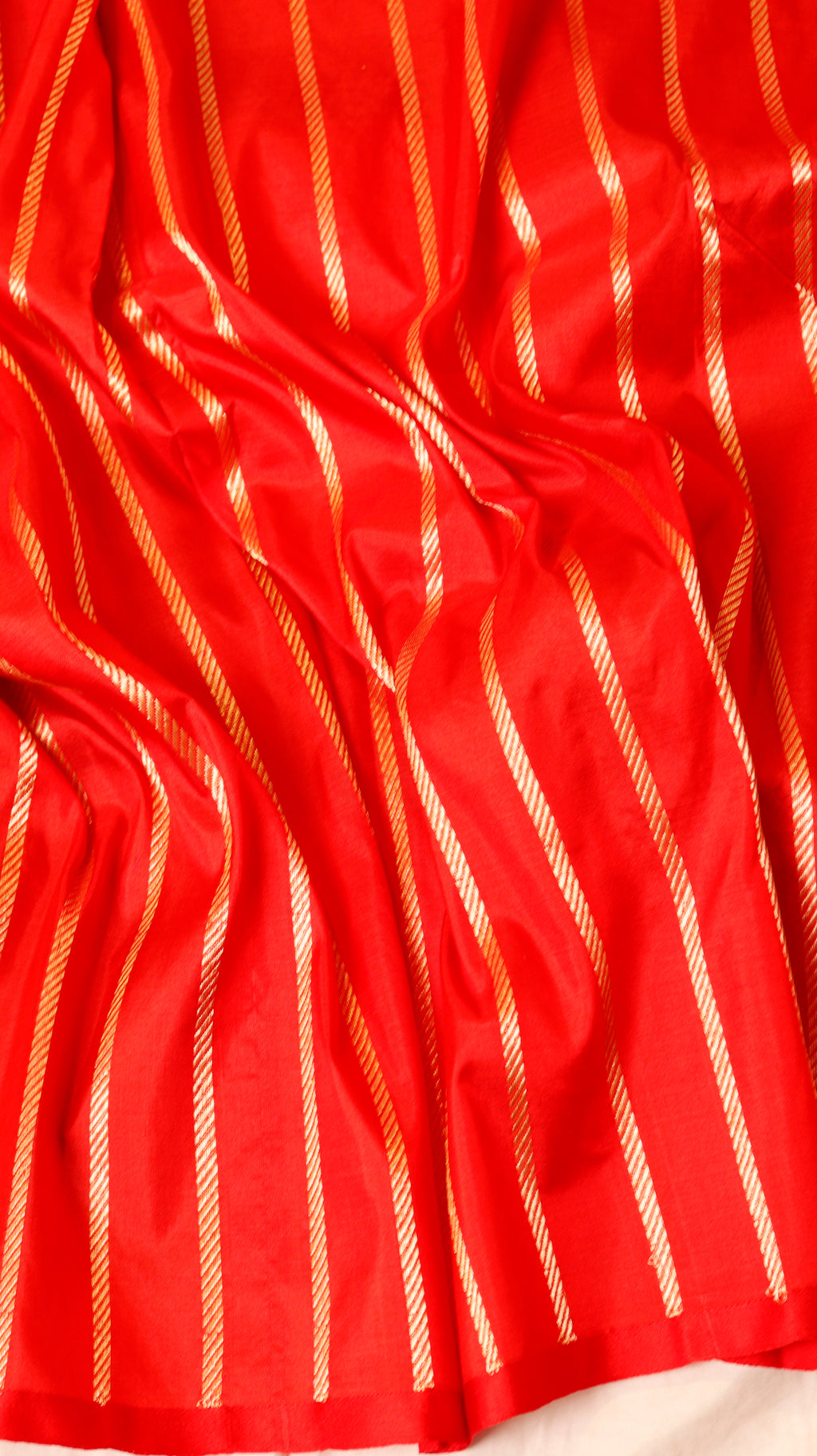 Pre-Order Rangkaat Pure Katan Silk Handloom Saree with Stripes Blouse