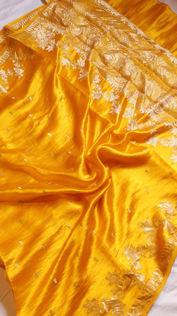 Pure Chiniya Silk Saree