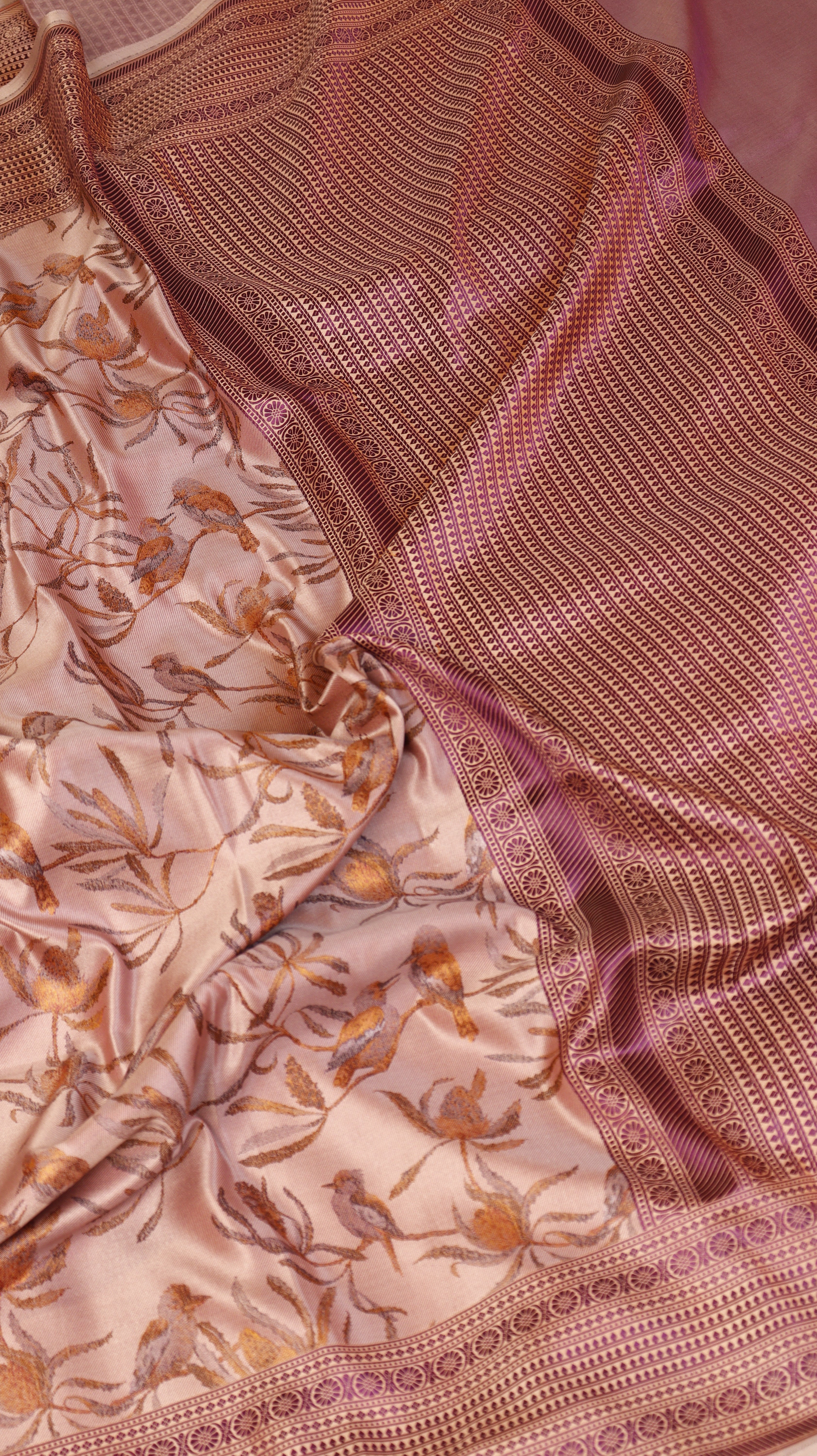 Pure Mulberry Silk Handloom Saree with Dampach Weave