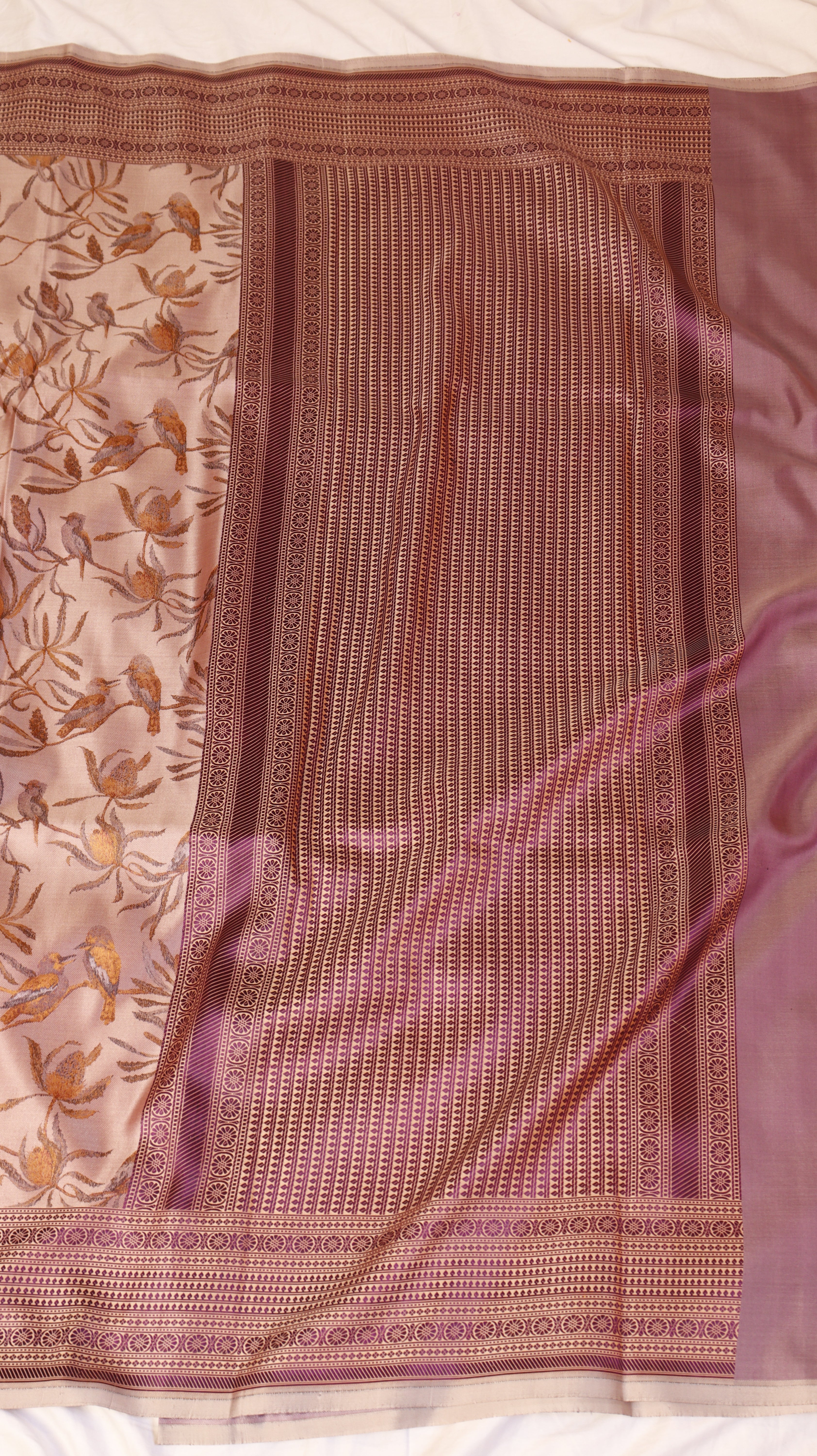 Pure Mulberry Silk Handloom Saree with Dampach Weave