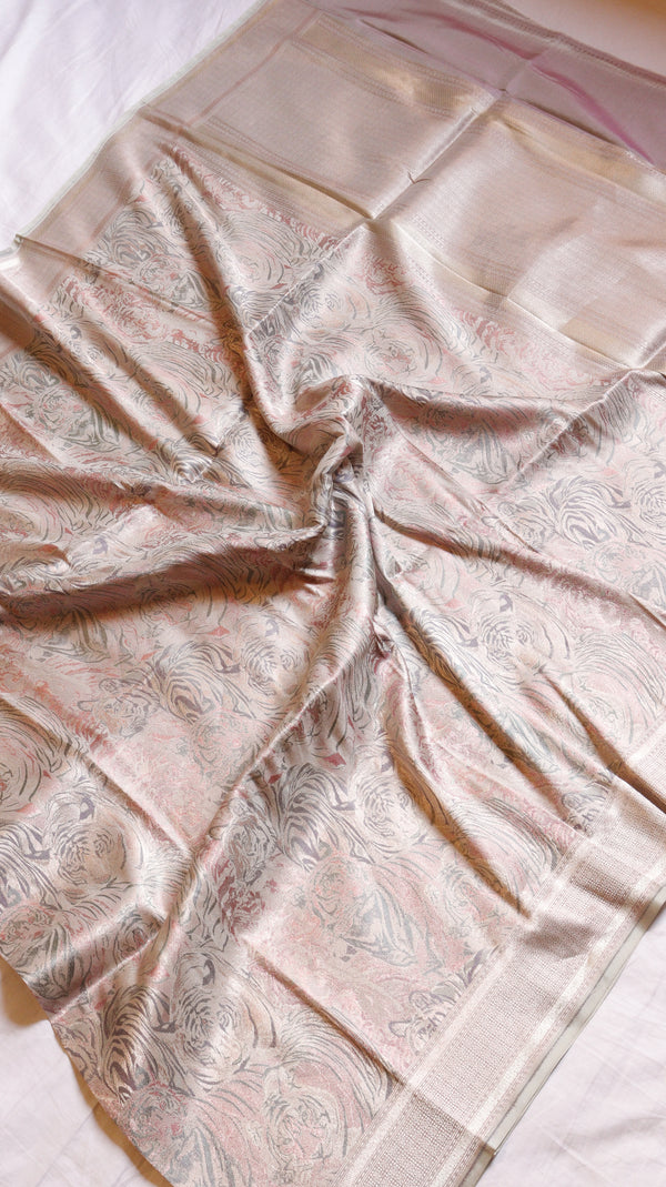 Pure Mulberry Silk Dupatta with Handloom Dampach Weave